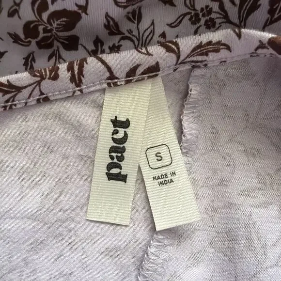 Pact Fit & Flare Crossback Maxi Dress Small Organic Cotton Pockets Prairiecore - Picture 5 of 12